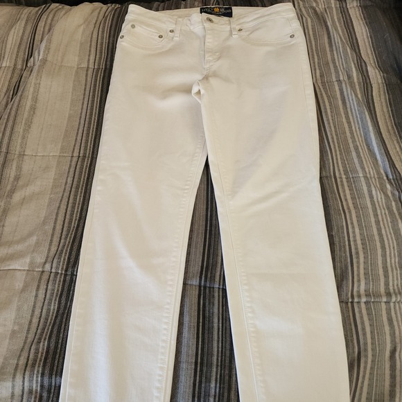 D93 Lucky Brand Lolita Skinny Jeans White Denim Size 6/28 Mid Rise Stretch Slim - Picture 9 of 10